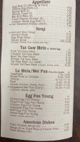 Ding Ho Carry Out menu
