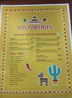 Los Parientes Mexican menu
