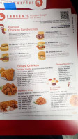 Lauren's Chicken Burger menu