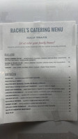 Rachel's Bakery And menu