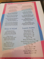 Sara's Cafe' menu