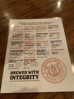 Wooden Cask Brewing Company menu