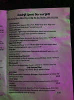 Seadrift Sports Grill menu