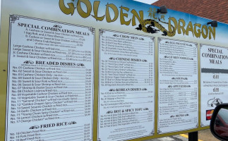 Golden Dragon menu