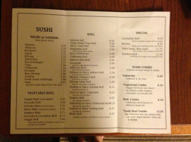 Sachi Sushi menu