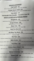 Megpies Bakery Cafe menu