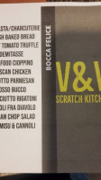 V&v Scratch Kitchen menu