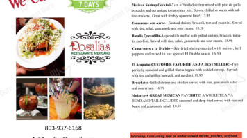 Rosalia's Mexican food