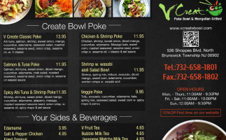 V Create Bowl Poke Mongolian Grill food