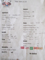 Cristina's menu