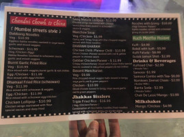 Fusion Indian menu
