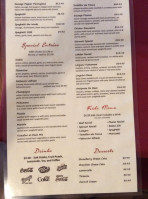 Genova Italian menu