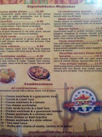 Old Town Mexican Cafe menu