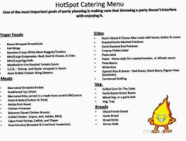 The Hotspot Grill menu