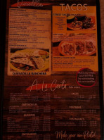 El Loro Mexican menu