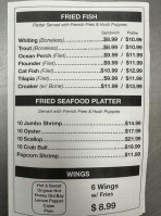 Captain Joe Crab And Seafood menu
