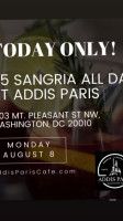 Addis Paris Cafe food