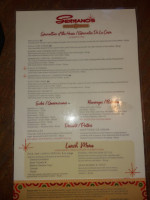 Serrano's Mexican Food Restaurants menu