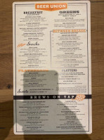 International Beer Union menu