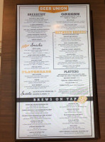 International Beer Union menu