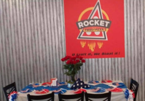 Rocket Fired Pizza Family Fun Center inside