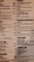 Vic's Cafe menu