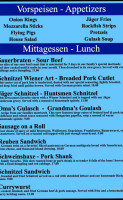 Prost menu