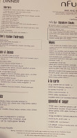 Nfuse Restaurant, Bar Lounge menu