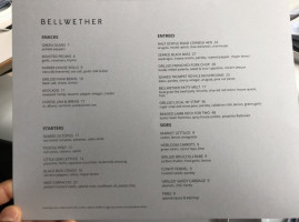 Bellwether menu