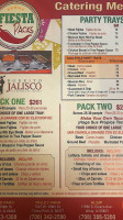 Burrito Jalisco menu
