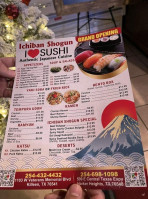 I Sushi menu