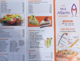 Mid Atlantic menu