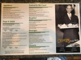 The Croaker's Spot menu