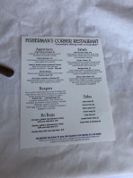 Fisherman's Corner menu