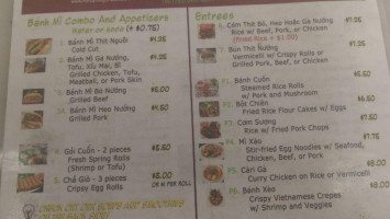 N&h Saigon Subs menu