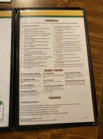 Nazario's Mexican menu