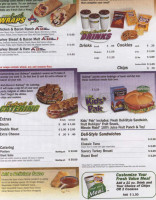 Subway menu