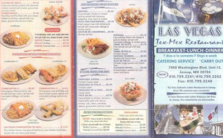 Las Vegas Tex-mex menu