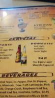 El Agave Mexican menu