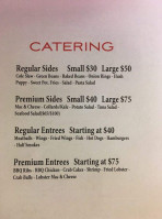 Legacy Carryout Catering menu