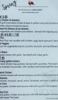 My Thai (food Truck) menu