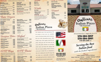 Original Italian Pizza menu