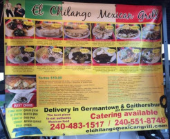 El Chilango Mexican Grill menu