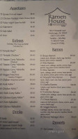 Ramen House menu