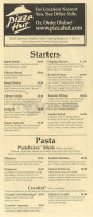 Basils Pizza menu