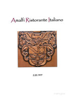 Amalfi Italiano menu