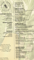 Galley Garden menu