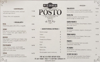 Pizzeria Posto menu