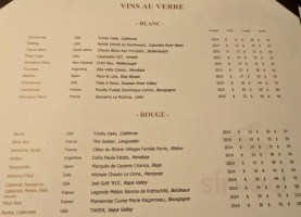 Gaby Brasserie Francaise menu
