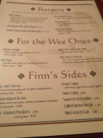 Finn's Irish Pub menu